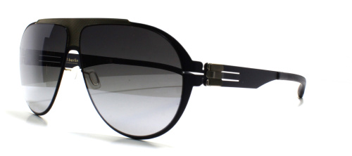 Ic! Berlin Carson Black Matt-Bronze Mesh Black to Grey